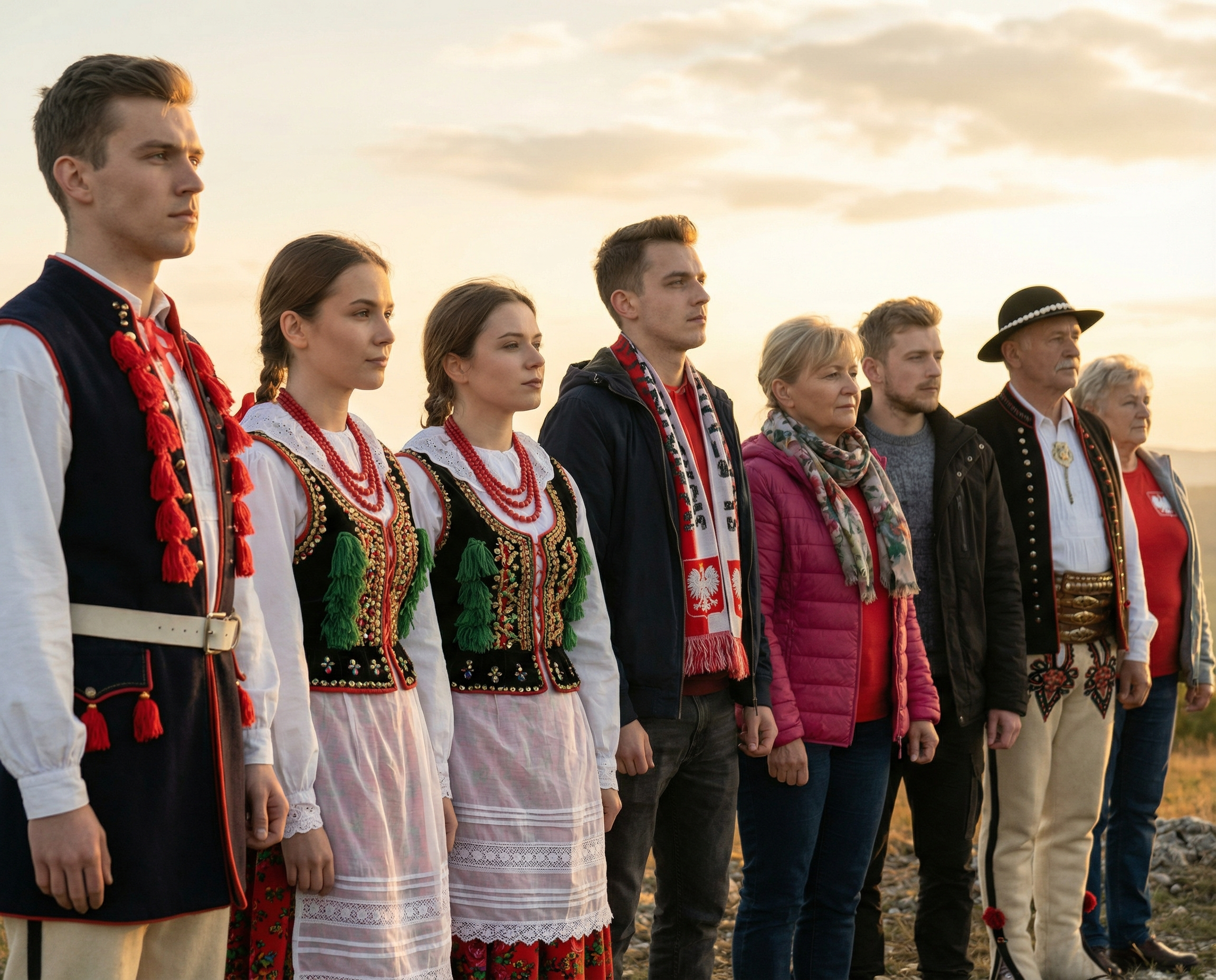 Grupa młodych ludzi stojących razem